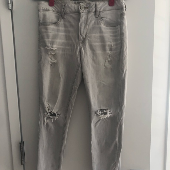 american eagle gray jeans